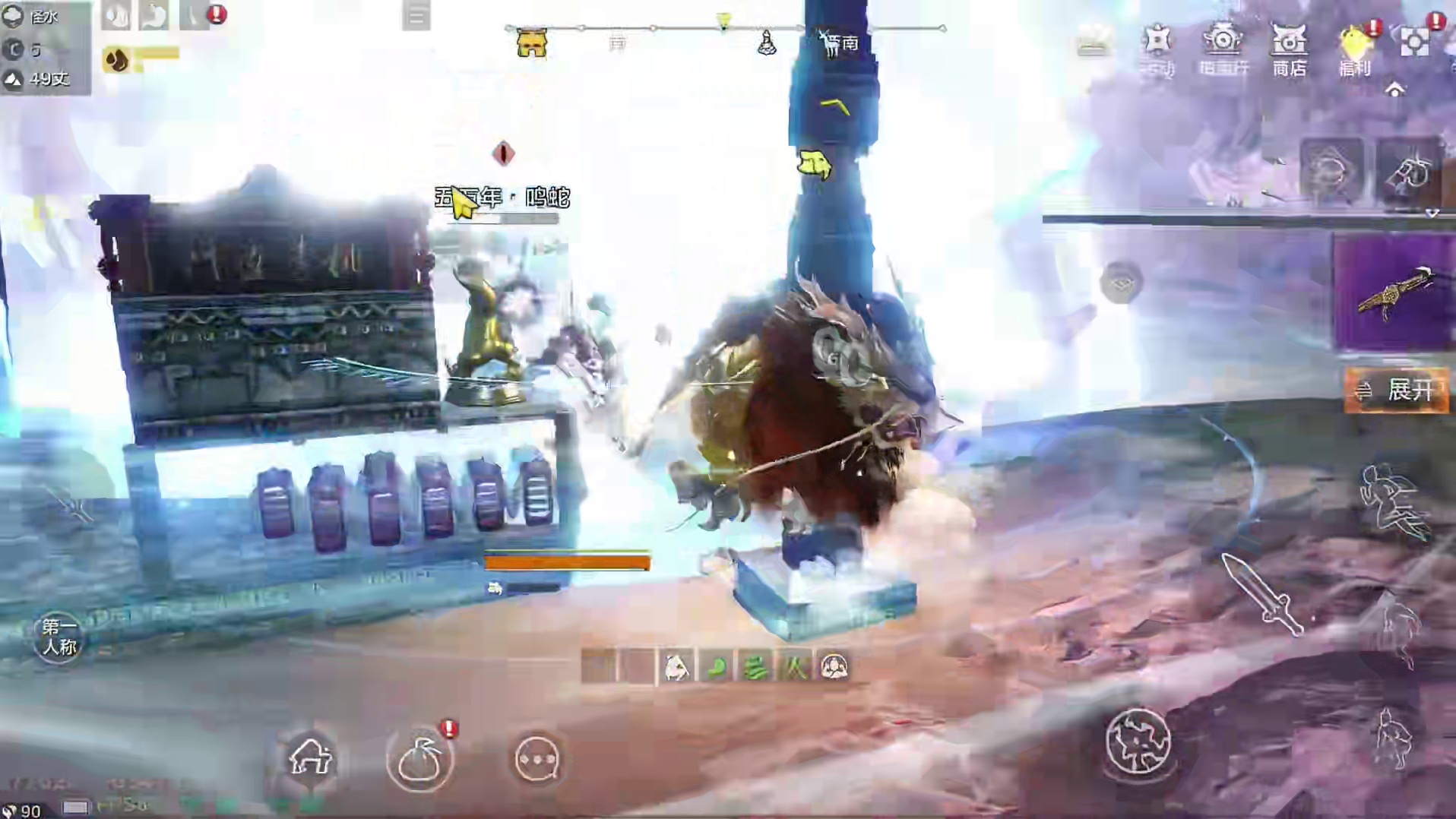 11万战力满配【狻猊】后期斗兽测试 VS鸣蛇/嘲风/睚眦