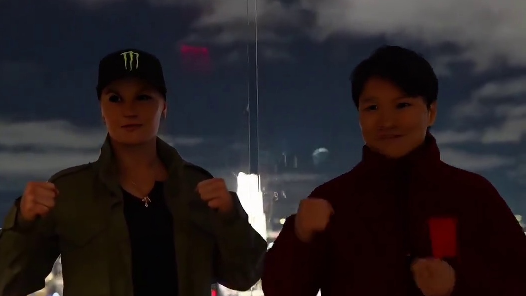 张伟丽和子弹姐大战前的第一次见面