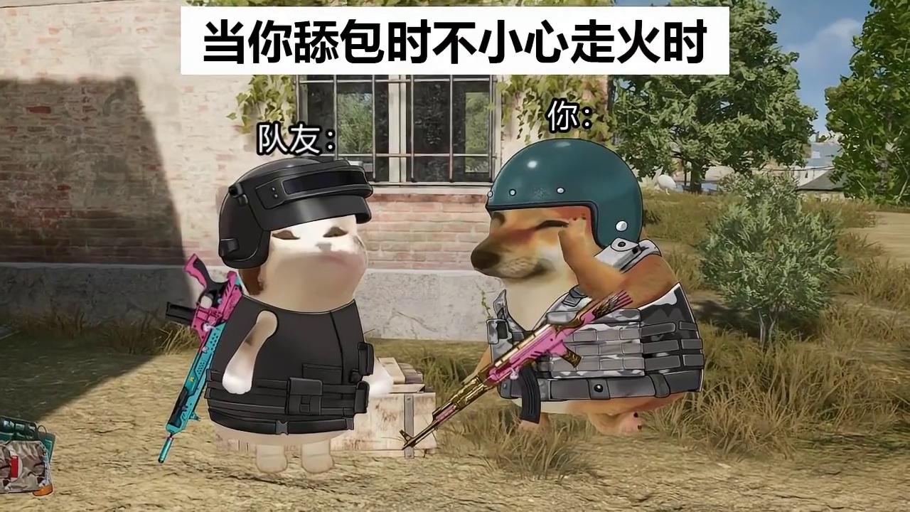 当你舔包不小心走火时