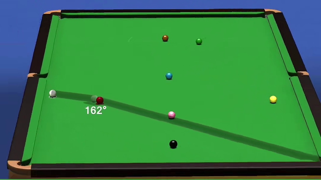 2025斯诺克国际锦标赛，海菲尔德刁钻红球打进获得连接