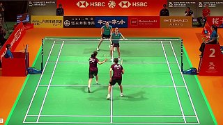 巖永鈴、中西貴映出色的防守能力，積極應對進攻并精準反擊得分，成功晉級下一輪