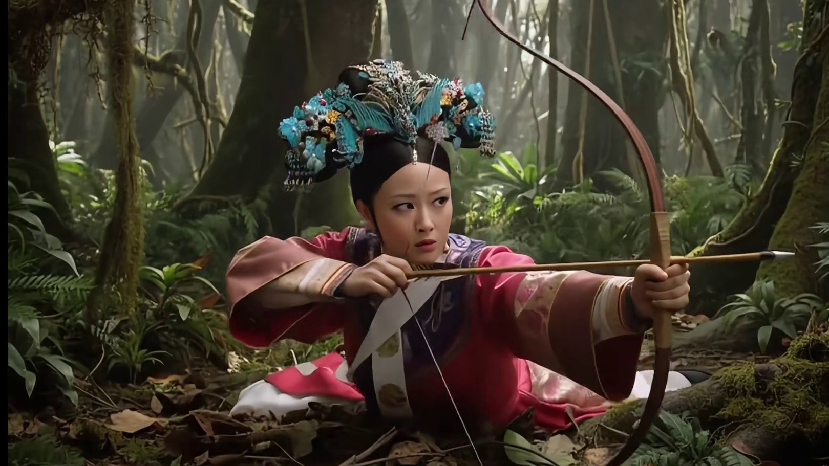 皇上外出狩猎竟然遭遇霸王龙的袭击？关键时刻华妃英勇护驾 #