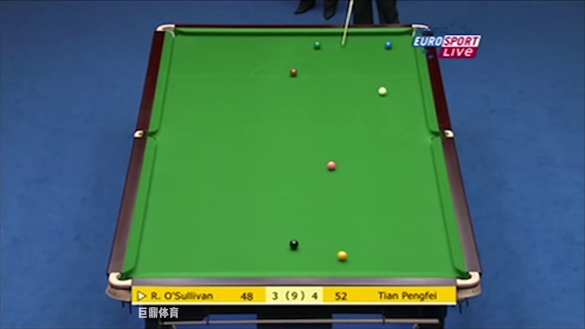 奥沙利文不想续命，接二连三放水输不了，无奈将球停于袋口后投降 (2)