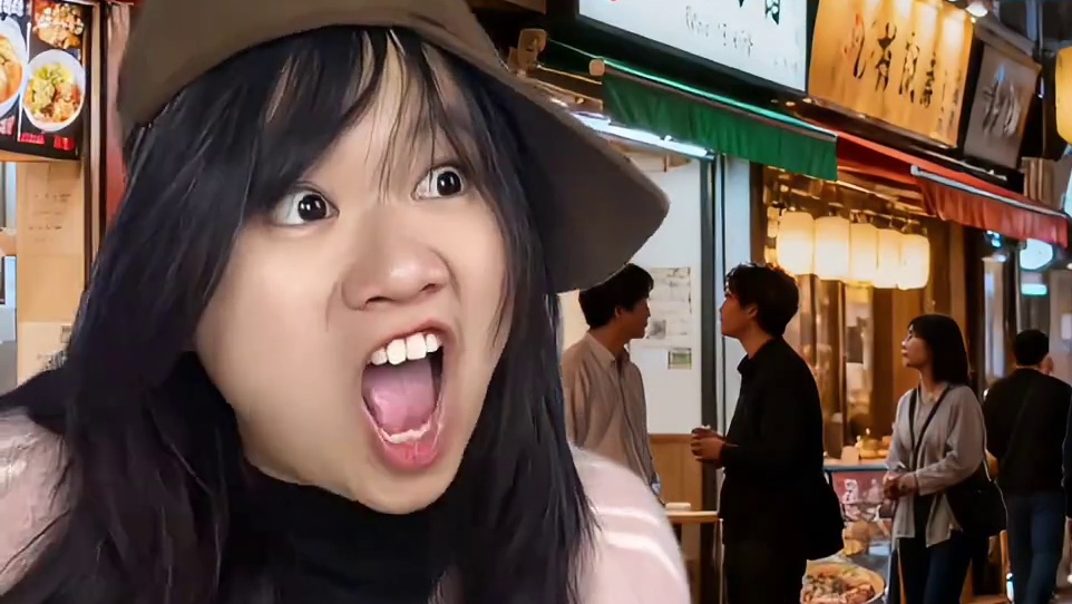 路边吃东西突然被一个人打了