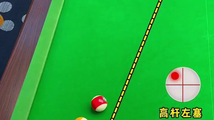 台球解球技巧，利用高杆走位变化解球