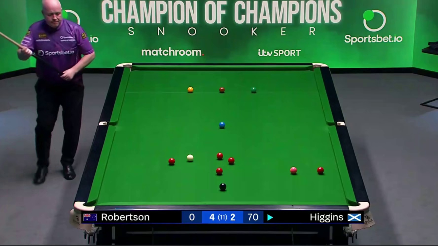 2025斯诺克冠中冠：罗伯逊vs希金斯