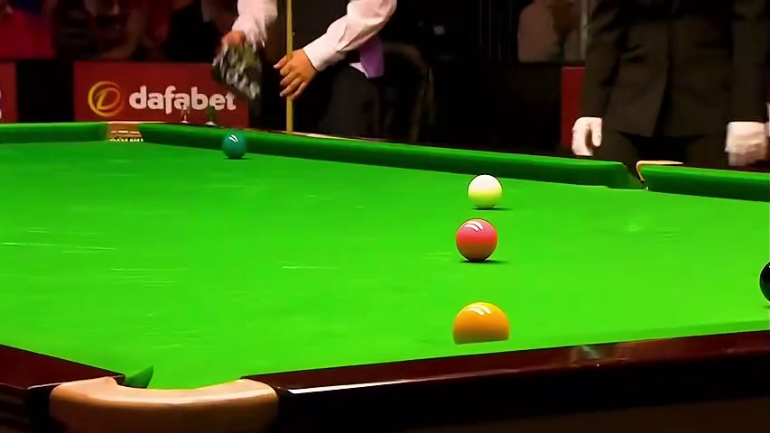 丁俊晖最奇葩控球！自杀式进攻打出最经典连续反斯诺，太刺激了！  (1)