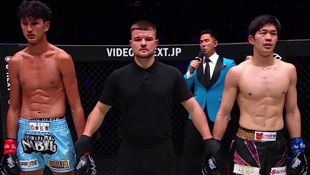 升重羽量级依旧恐怖的存在！纳比勒·阿纳尼一致判定战胜和岛大海，收获踢拳首胜