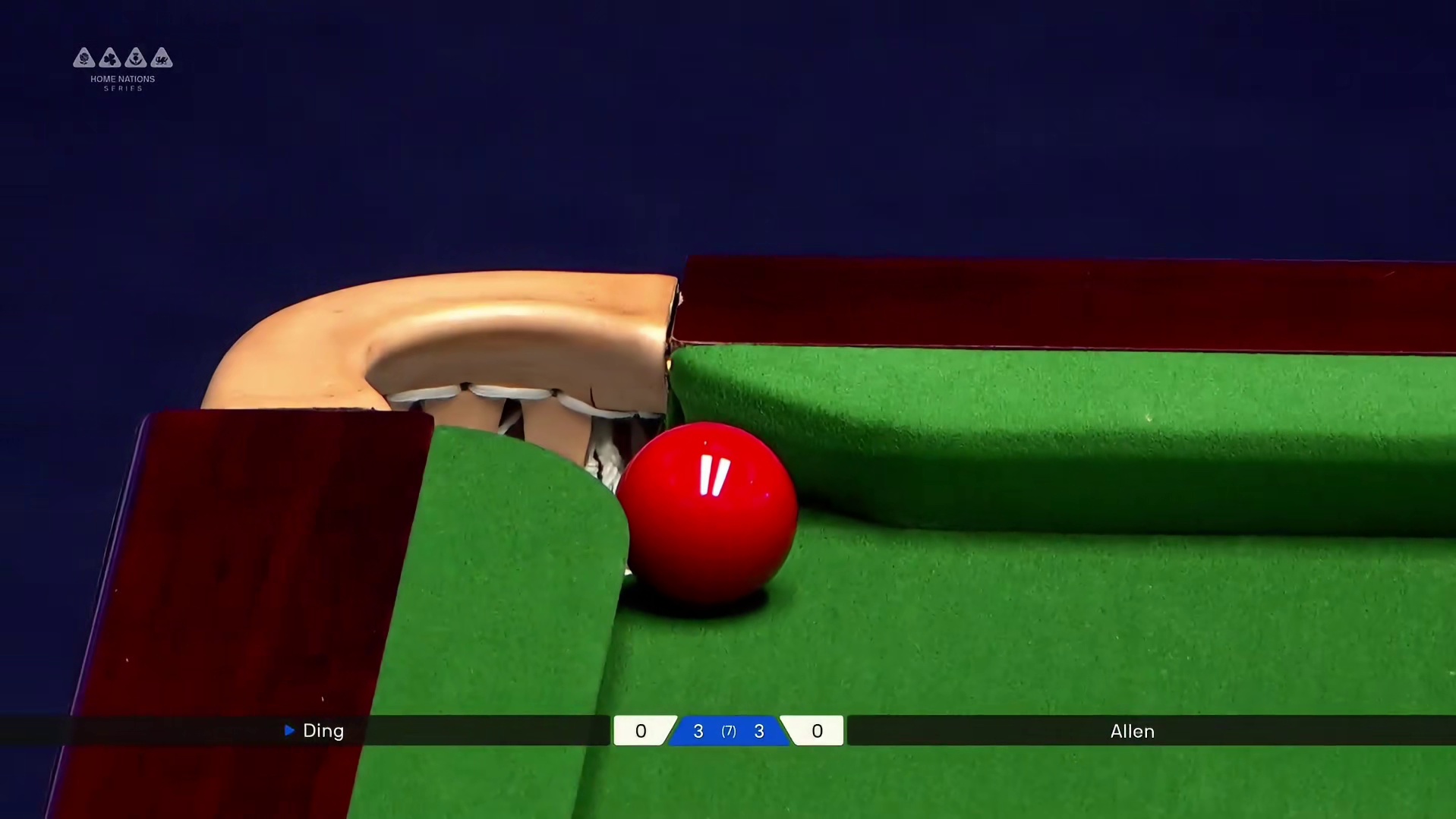 丁俊晖vs艾伦，决胜局一波三折