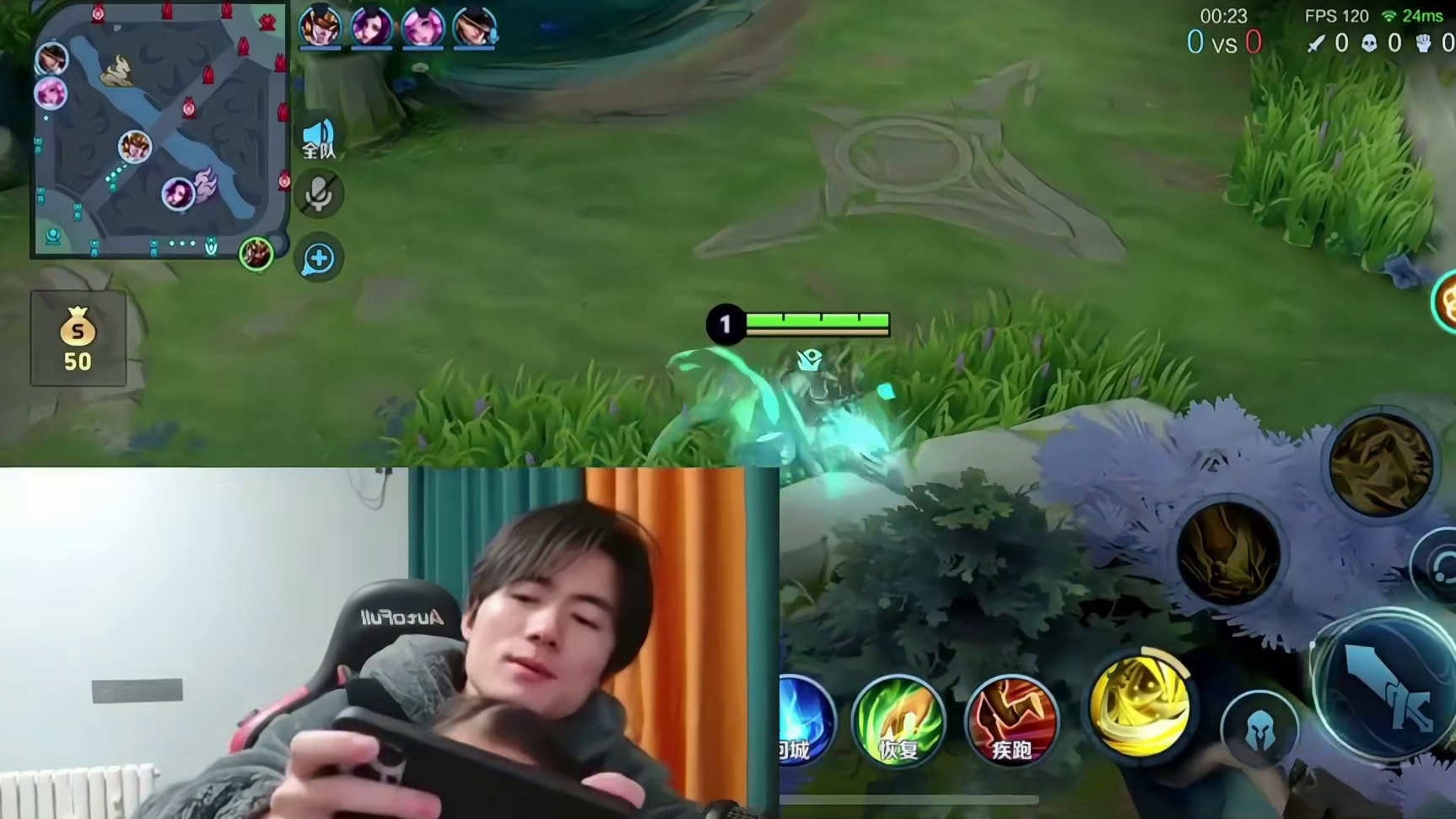 当明眸带自己的小侄女一起打游戏，侄女童言无忌对面甄姬却成唯一受害人