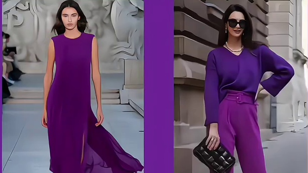 你最近压力大了吗？不妨试试紫色，但要穿对了！ 紫色作为一种兼具冷静与温暖的特质，确实能在穿搭中带来独