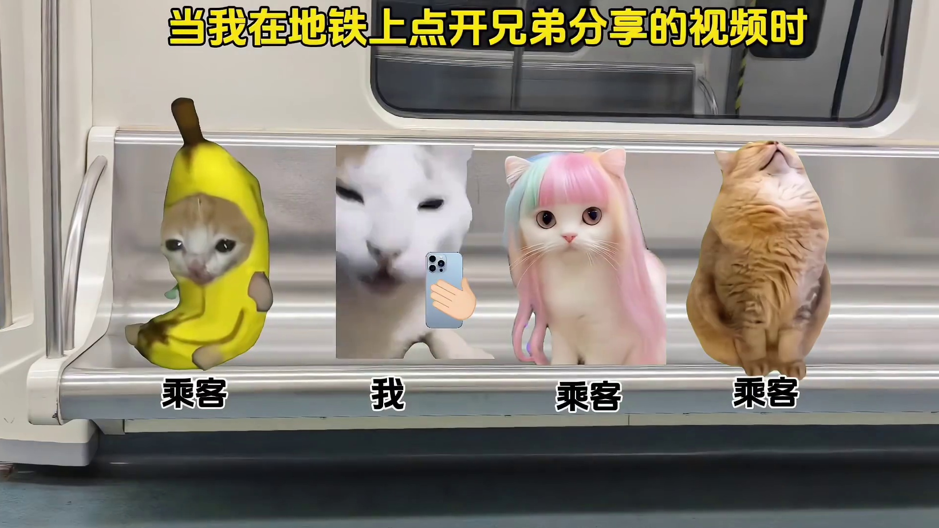 我在地铁里打开了朋友发来的视频链接