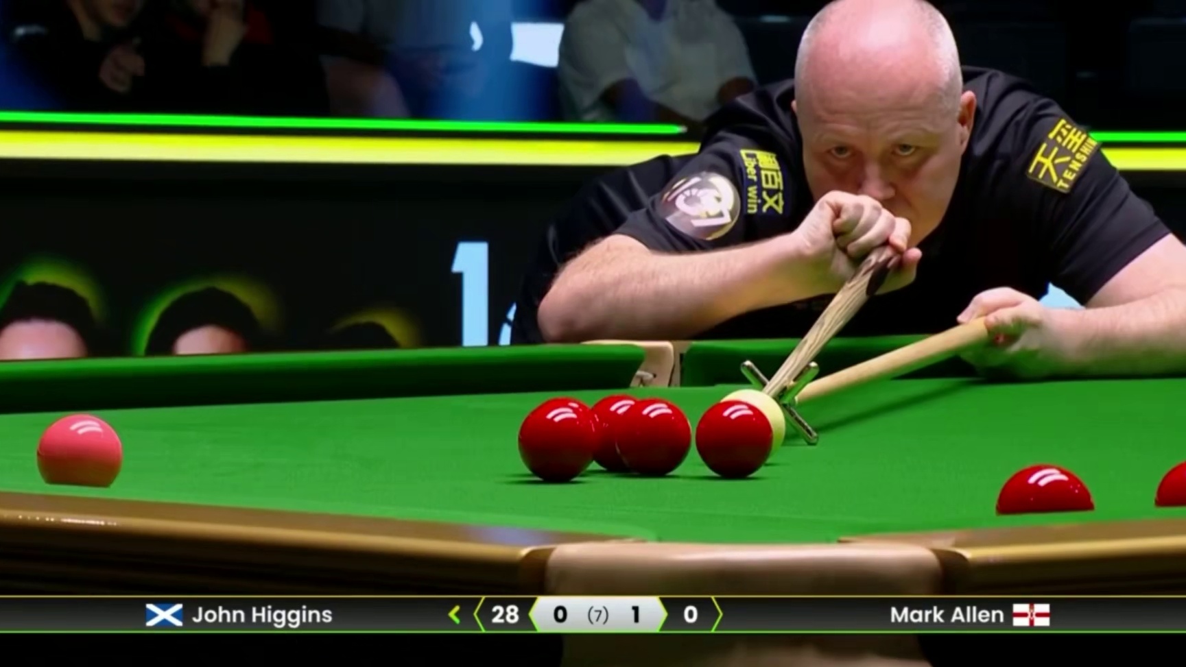 2025斯诺克利雅得锦标赛；艾伦vs希金斯