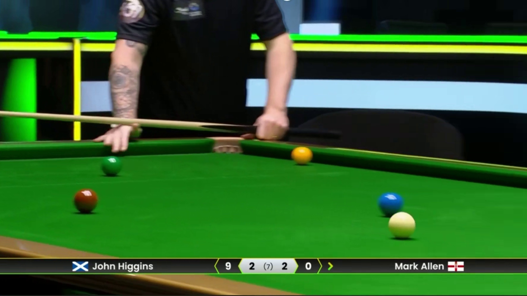 2025斯诺克利雅得锦标赛：艾伦vs希金斯