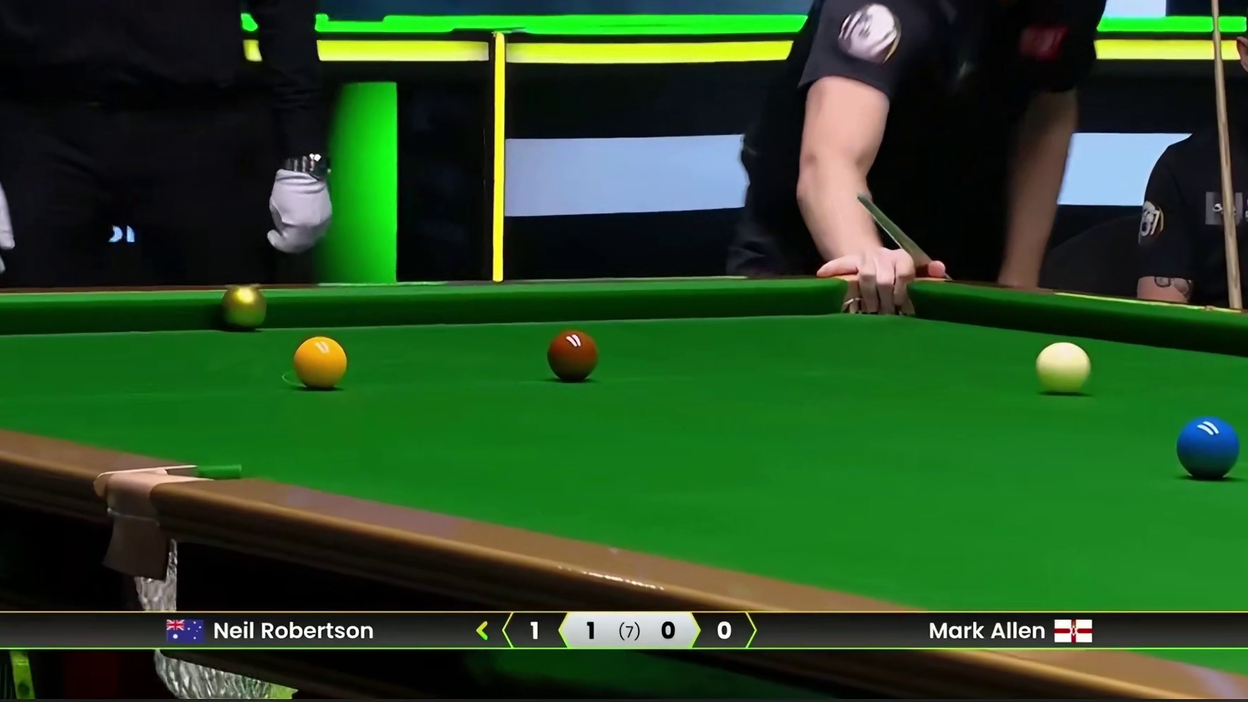 2025斯诺克利雅得锦标赛：罗伯逊vs艾伦