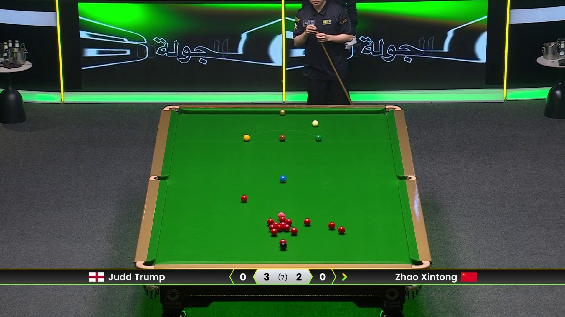 贾德·特鲁姆普VS赵心童  半决赛  2025斯诺克利雅得锦标赛 第六局
