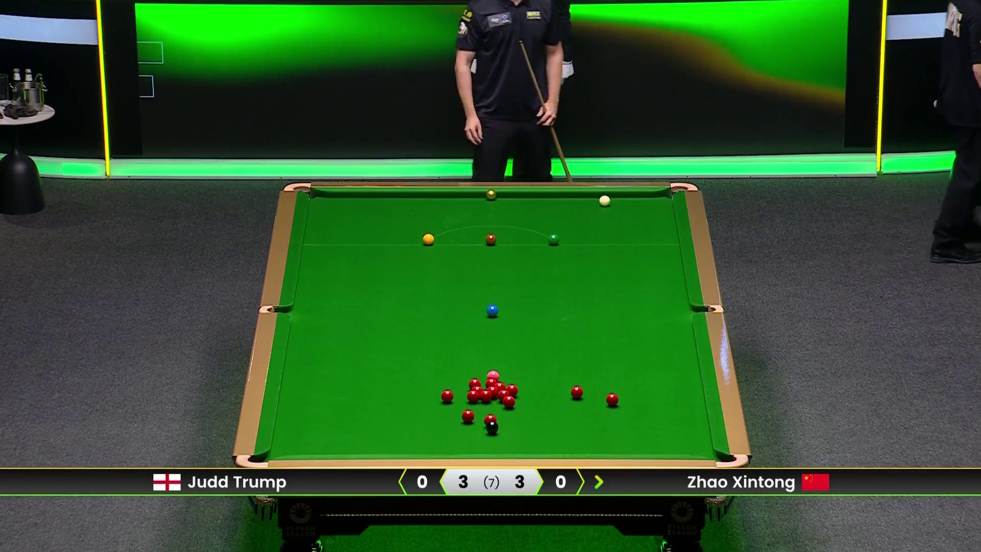 贾德·特鲁姆普VS赵心童  半决赛  2025斯诺克利雅得锦标赛 第七局