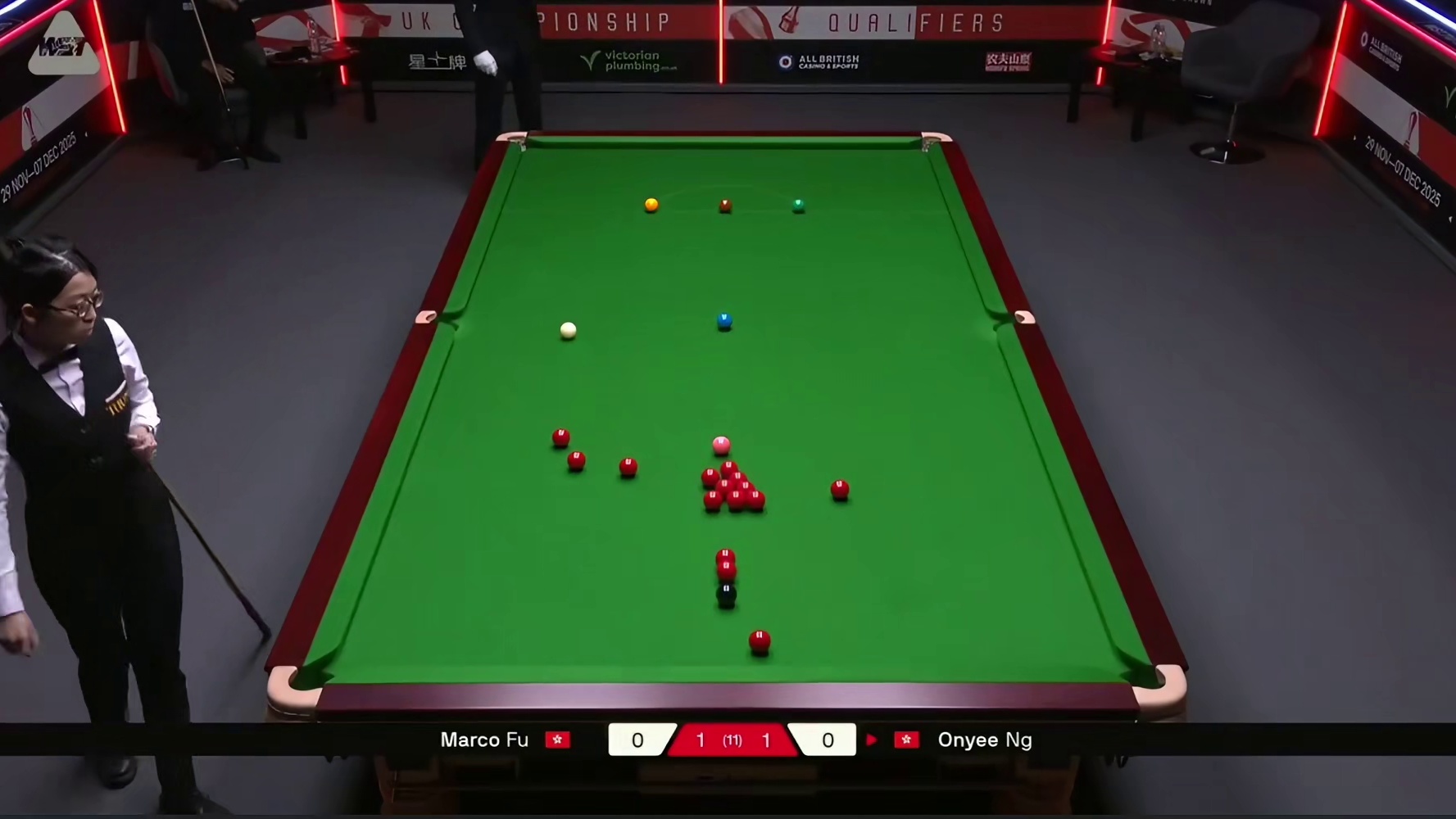 2025斯诺克英国锦标赛：傅家俊vs吴安仪