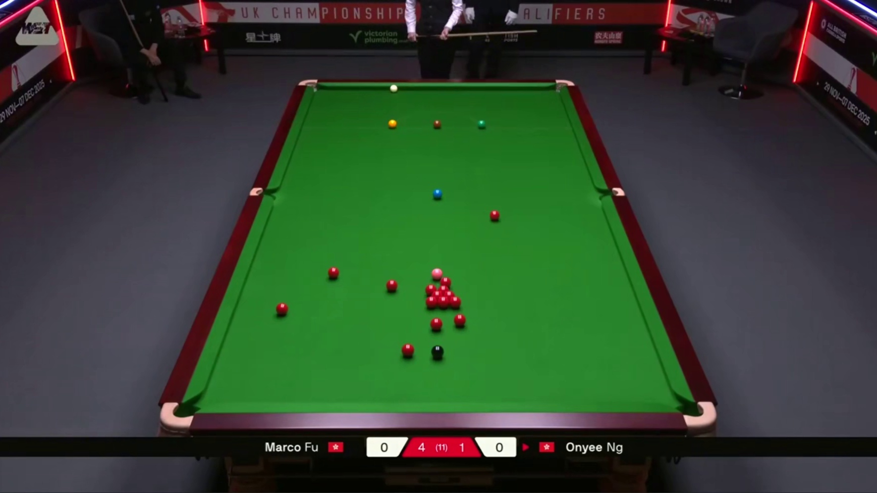2025斯诺克英国锦标赛；傅家俊vs吴安仪