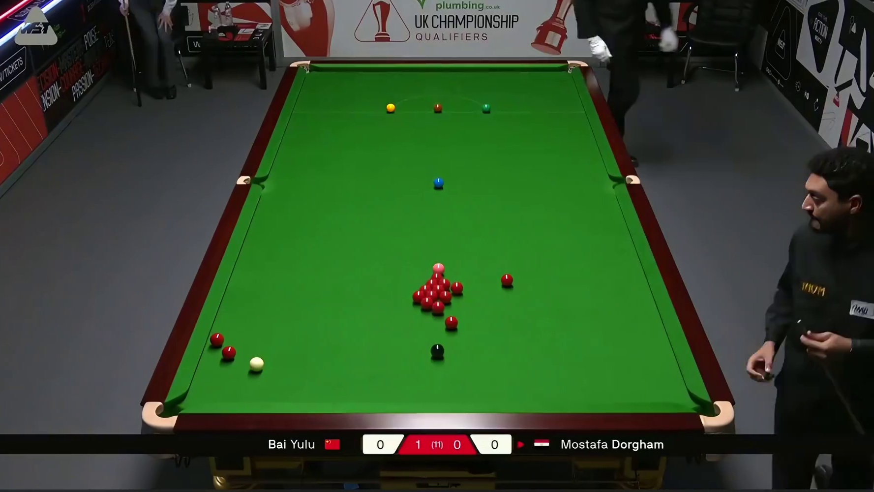 2025斯诺克英国锦标赛：白雨露vs多尔格