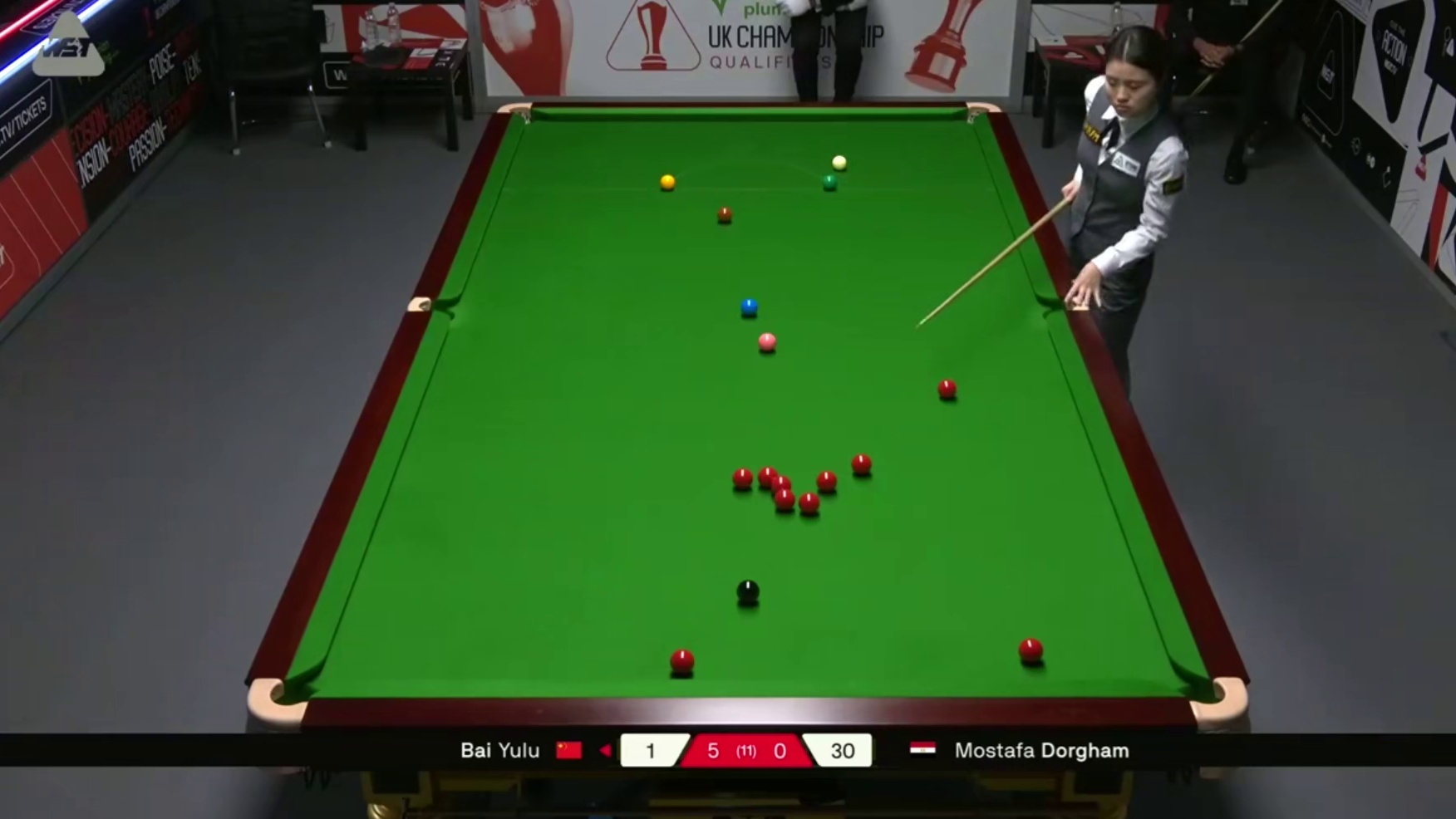 2025斯诺克英国锦标赛：白雨露vs多尔格