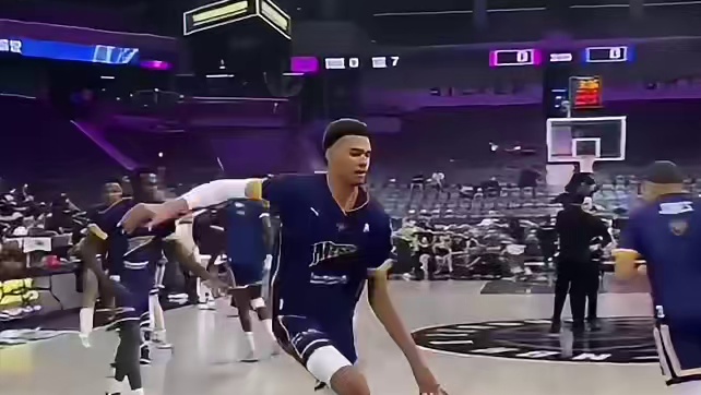 文班赛前各种暴扣