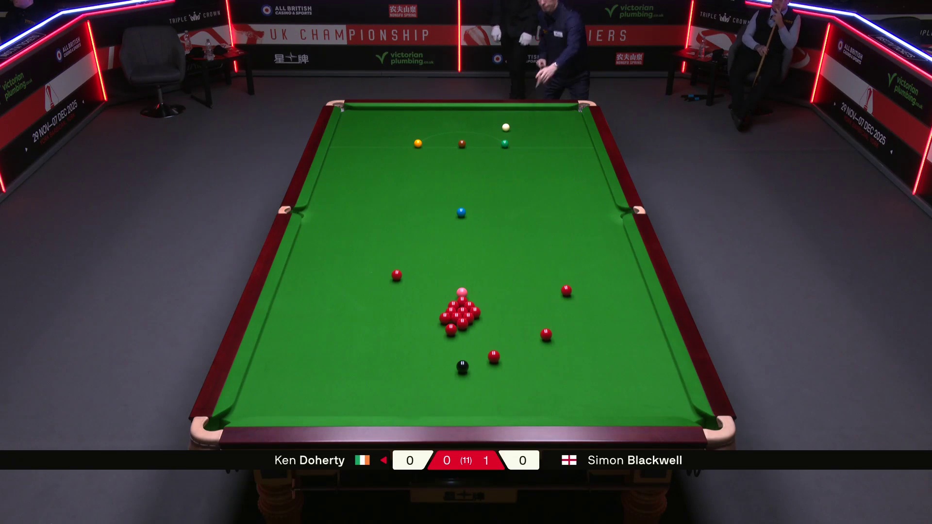 肯·达赫迪VS西蒙·布莱克威尔 2025斯诺克英锦赛资格赛 第二局