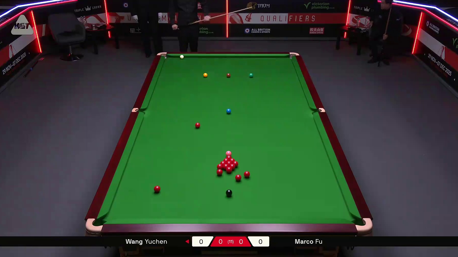 王雨晨VS傅家俊 2025斯诺克英锦赛资格赛 第一局