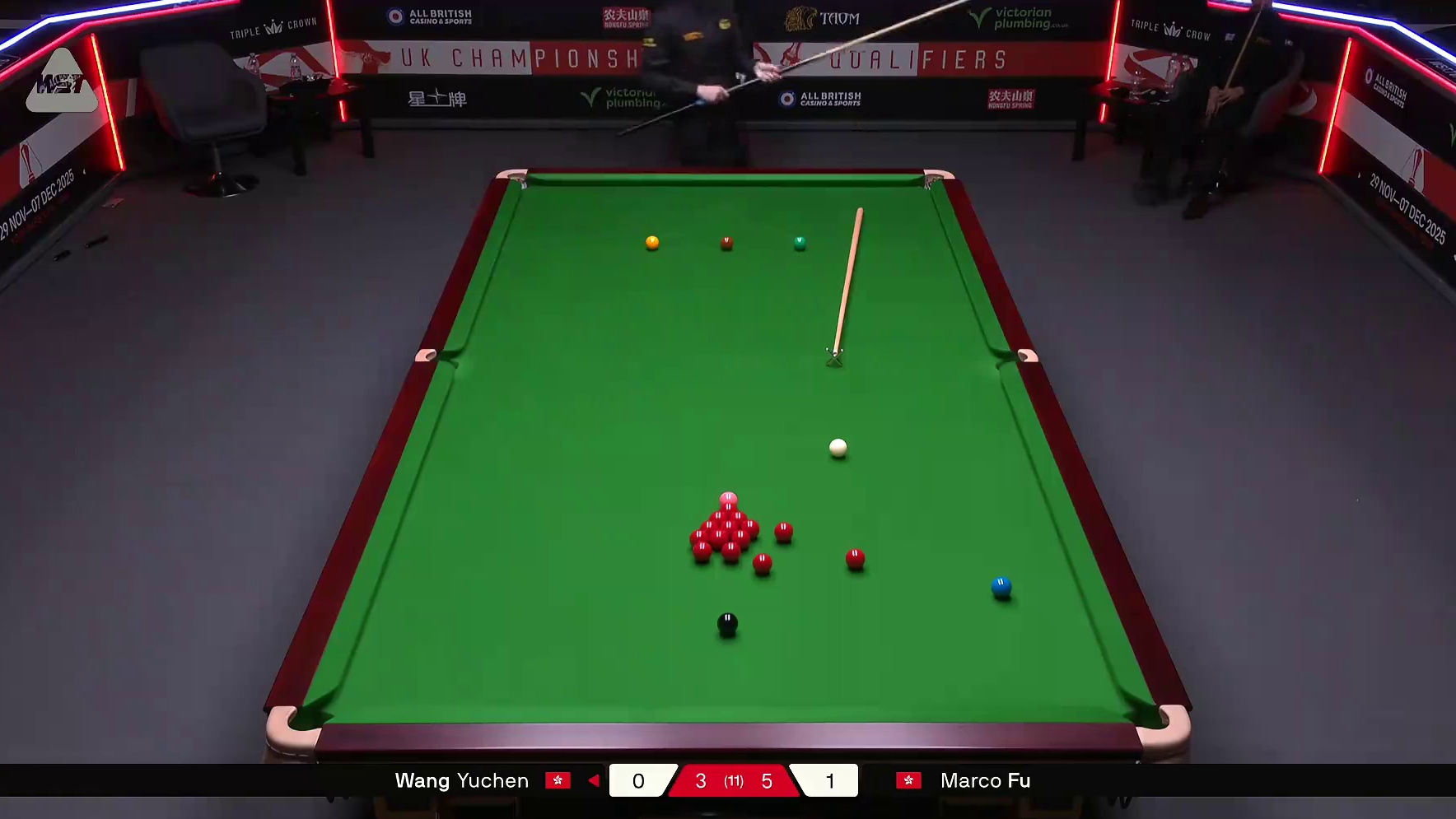 王雨晨VS傅家俊 2025斯诺克英锦赛资格赛 第九局