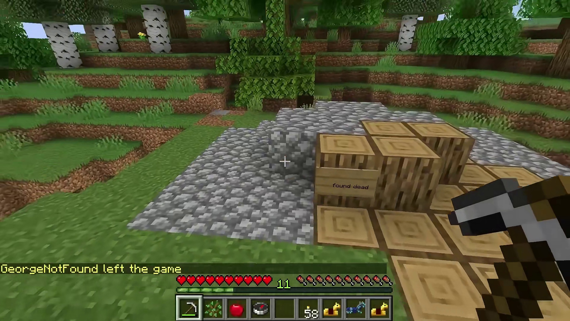 我的世界：当异常的乔治加入了你的存档，请尽快退出游戏！