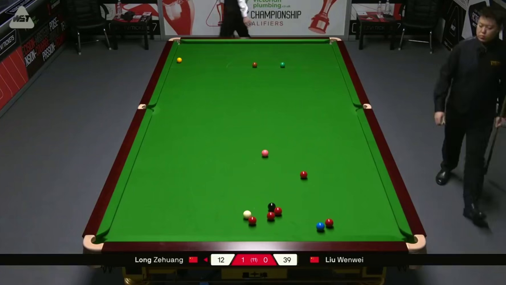 2025斯诺克英国锦标赛：龙泽煌vs刘文炜