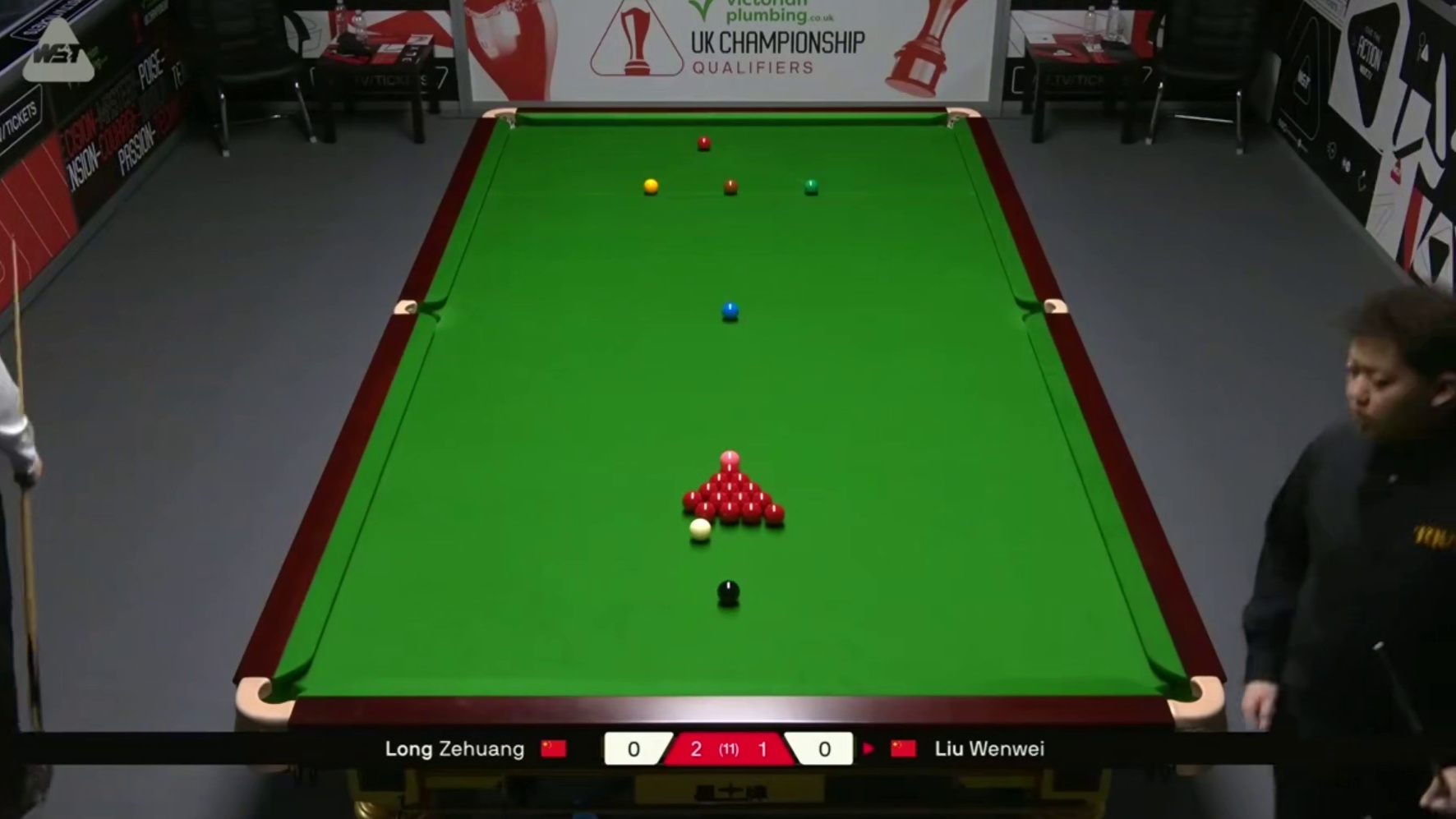 2025斯诺克英国锦标赛：龙泽煌vs刘文炜