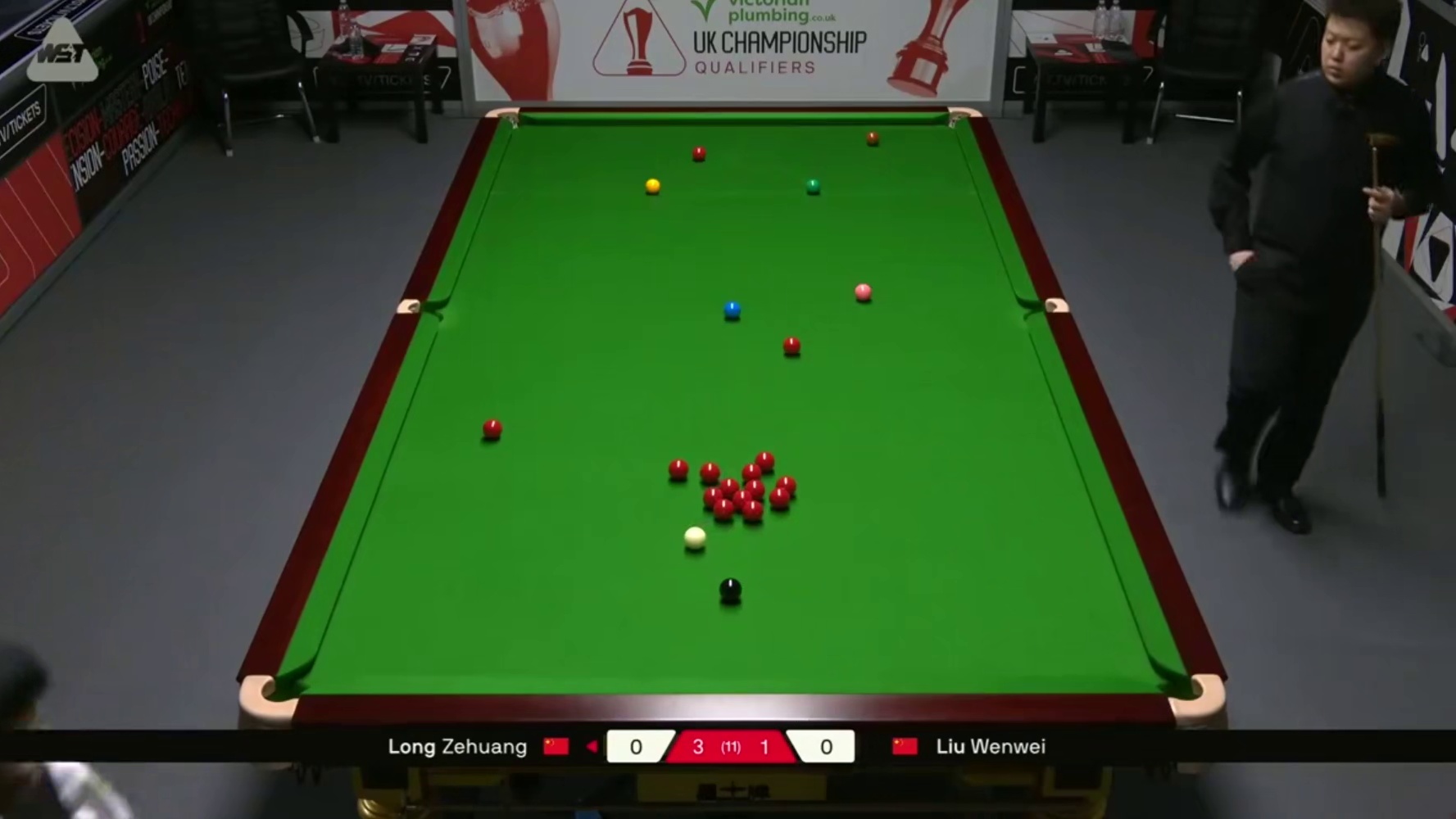 2025斯诺克英国锦标赛：龙泽煌vs刘文炜