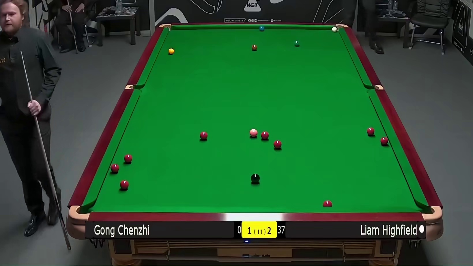 2025英国斯诺克锦标赛：巩晨智vs海菲尔德