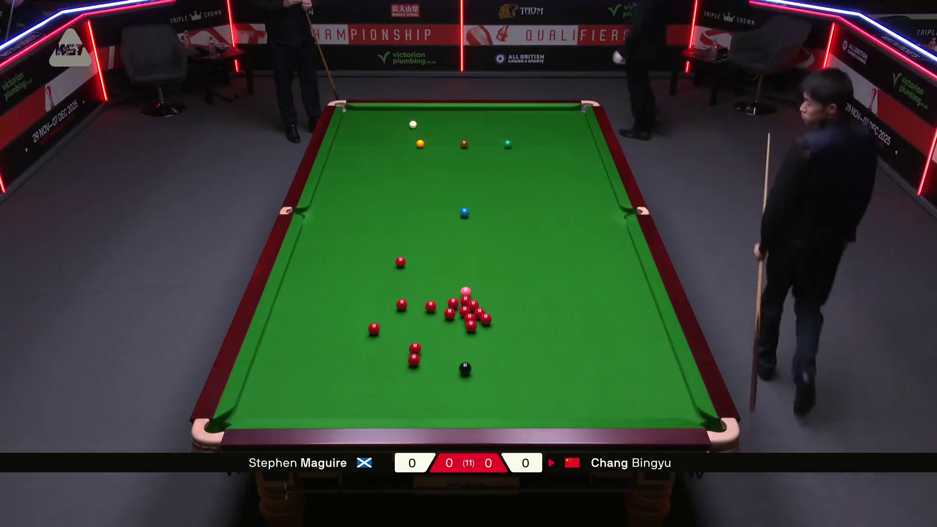 斯蒂芬·马奎尔VS常冰玉 2025斯诺克英锦赛资格赛 第一局