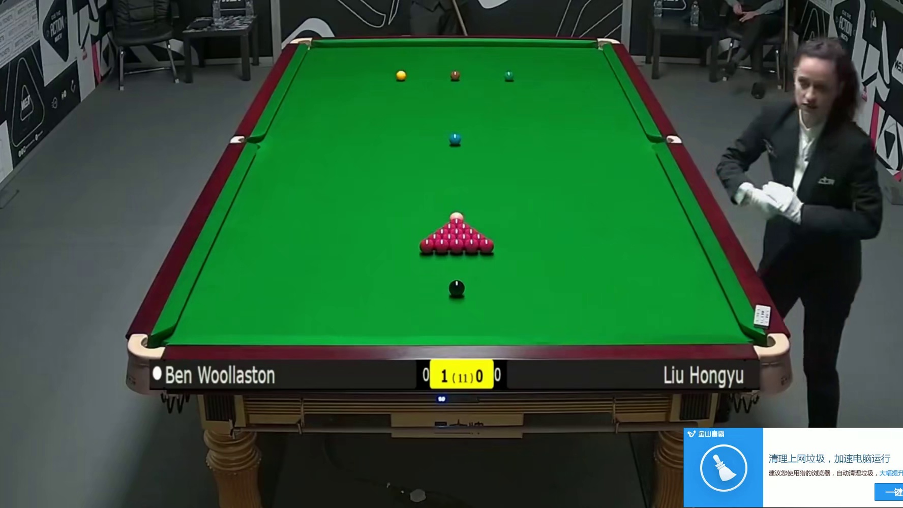 2025斯诺克英国锦标赛：刘宏宇vs沃拉斯顿