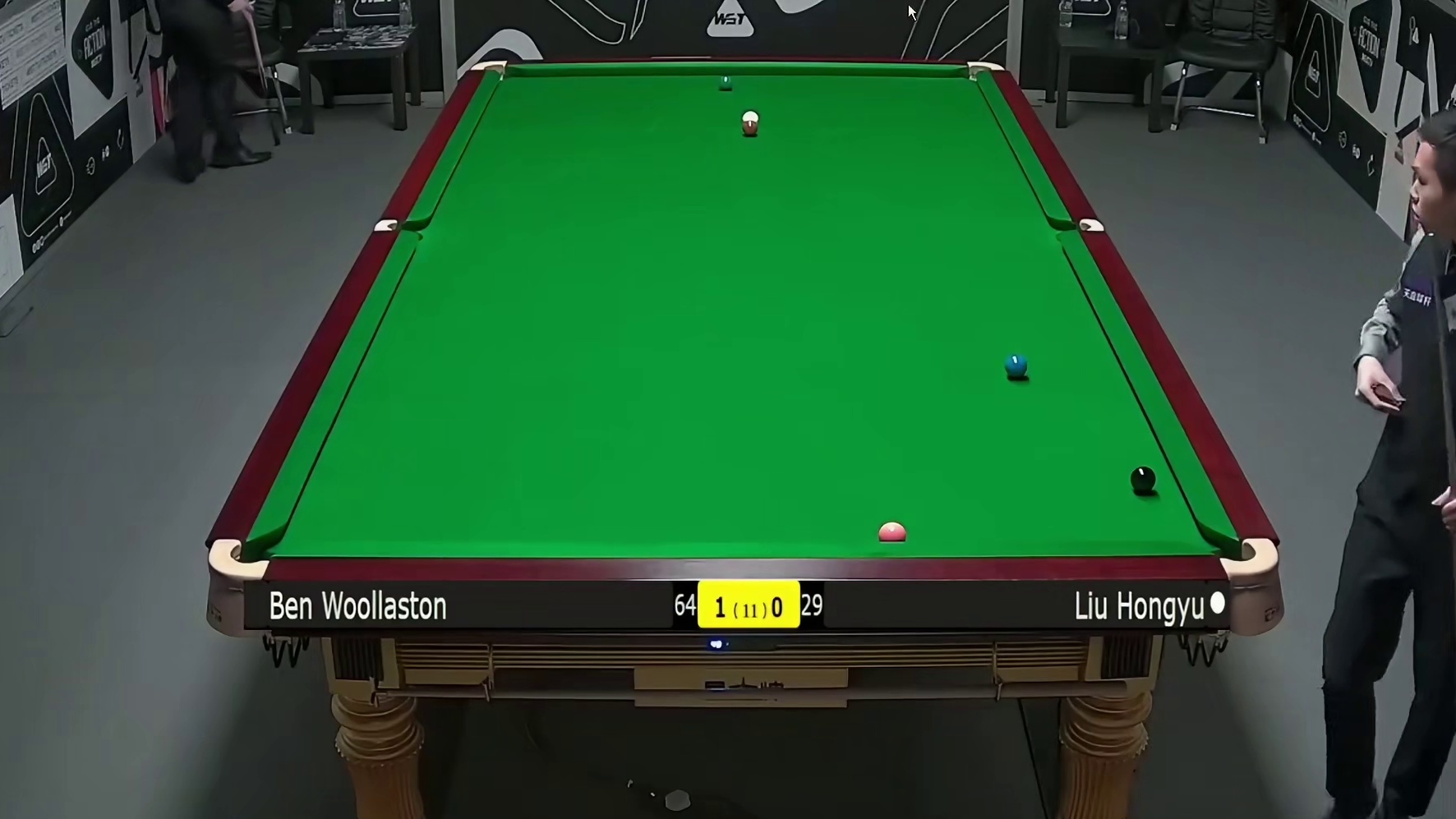 2025斯诺克英国锦标赛：刘宏宇vs沃拉斯顿