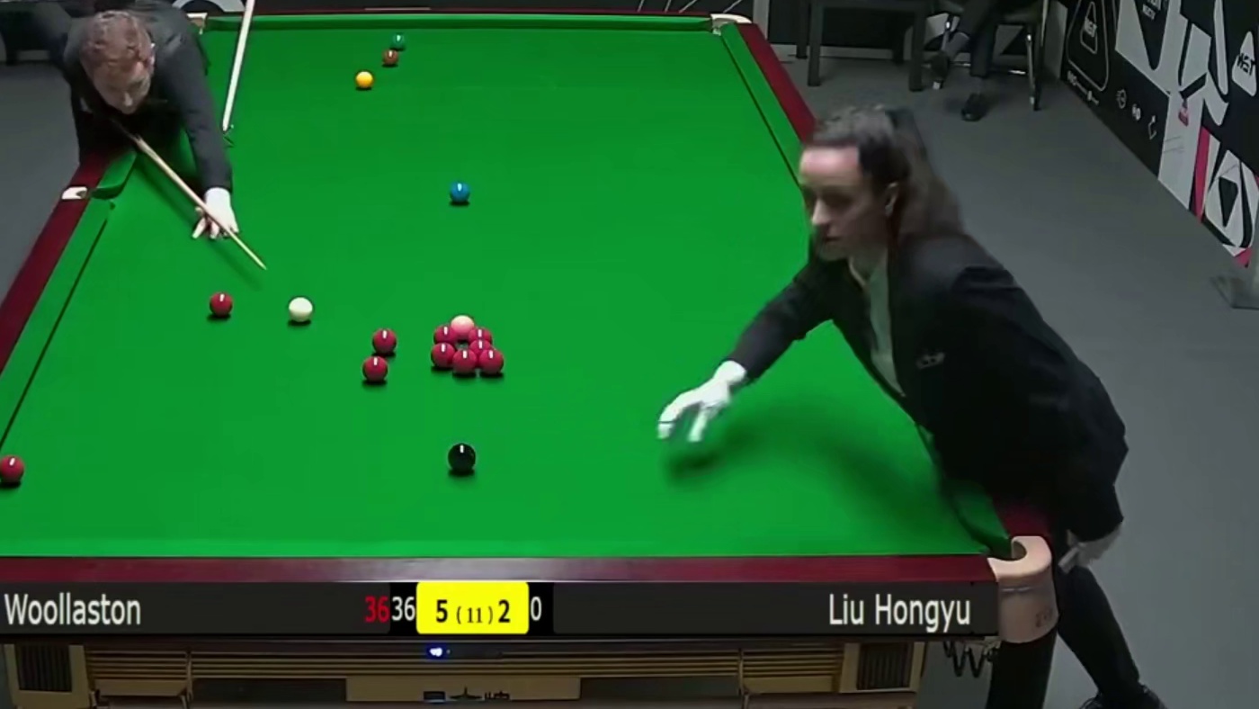 2025斯诺克英国锦标赛；刘宏宇vs沃拉斯顿