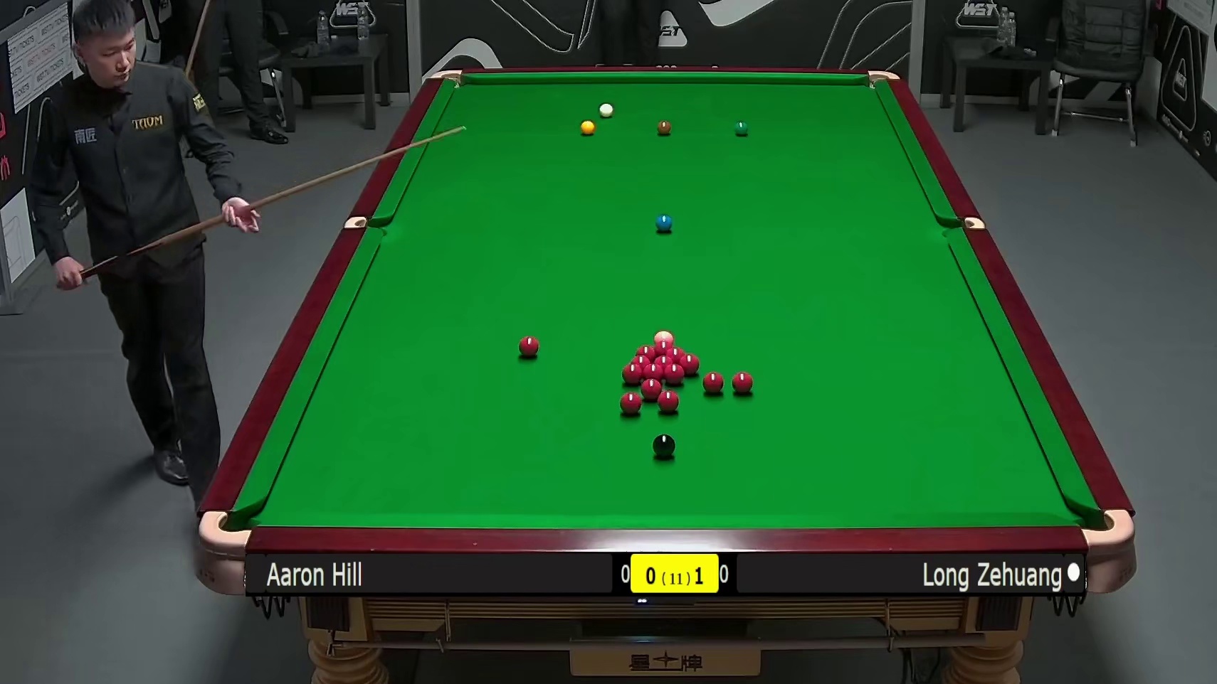 2025斯诺克英国锦标赛：龙泽煌vs亚伦 希尔