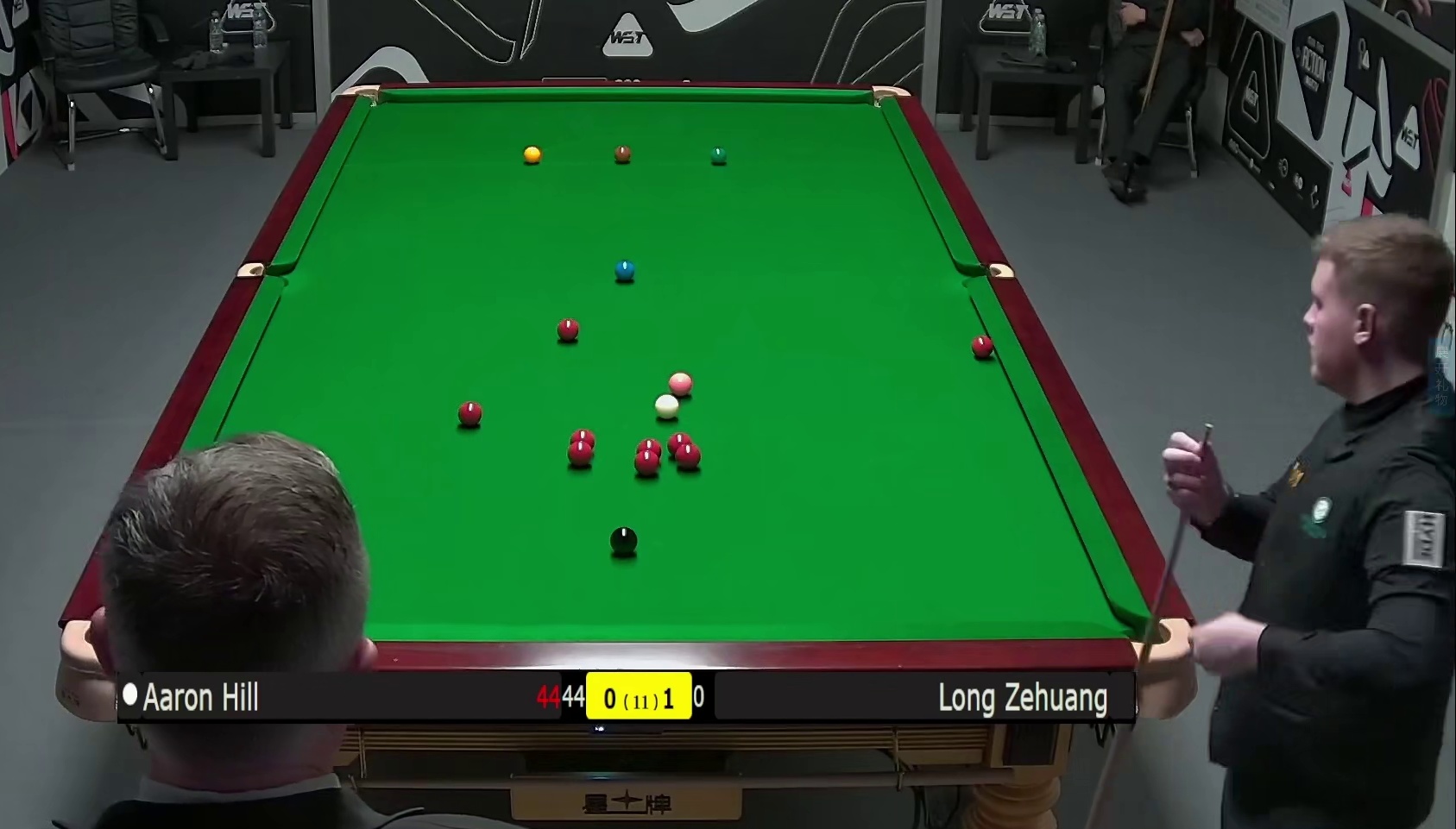 2025斯诺克英国锦标赛：龙泽煌vs亚伦 希尔