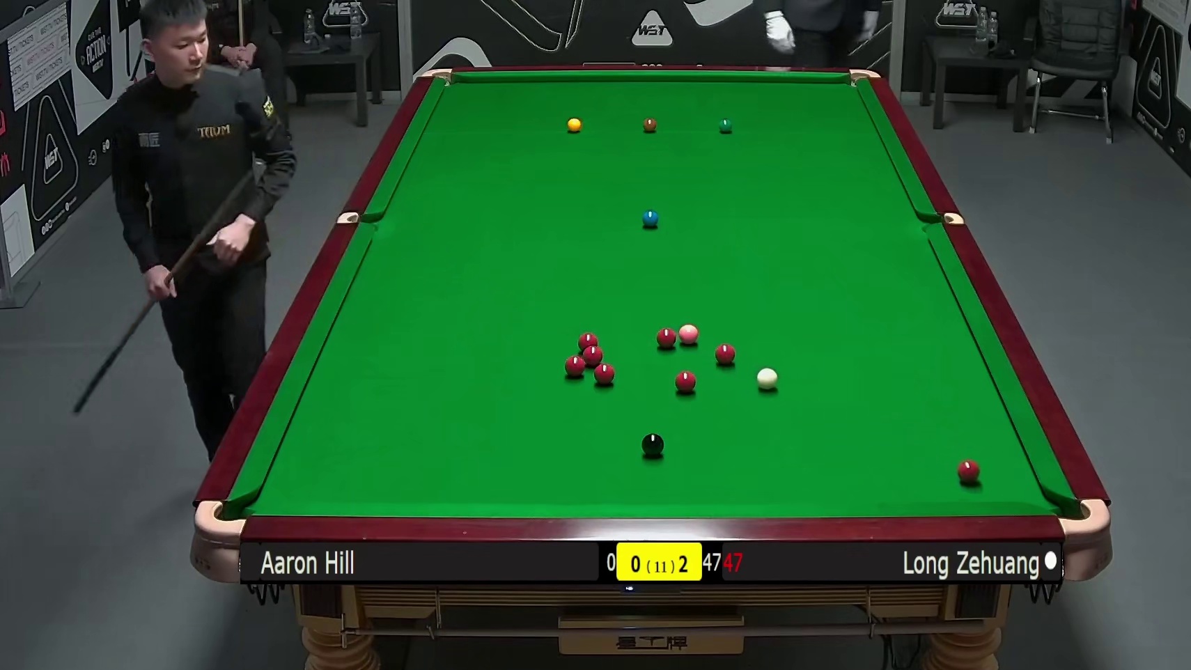 2025斯诺克英国锦标赛：龙泽煌vs亚伦 希尔
