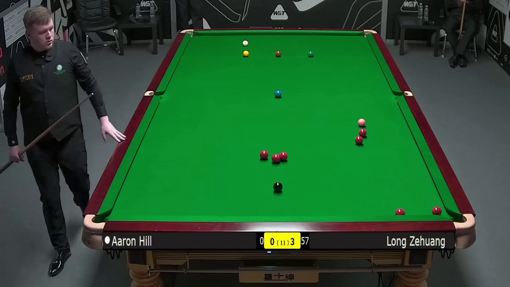 2025斯诺克英国锦标赛：龙泽煌vs亚伦 希尔