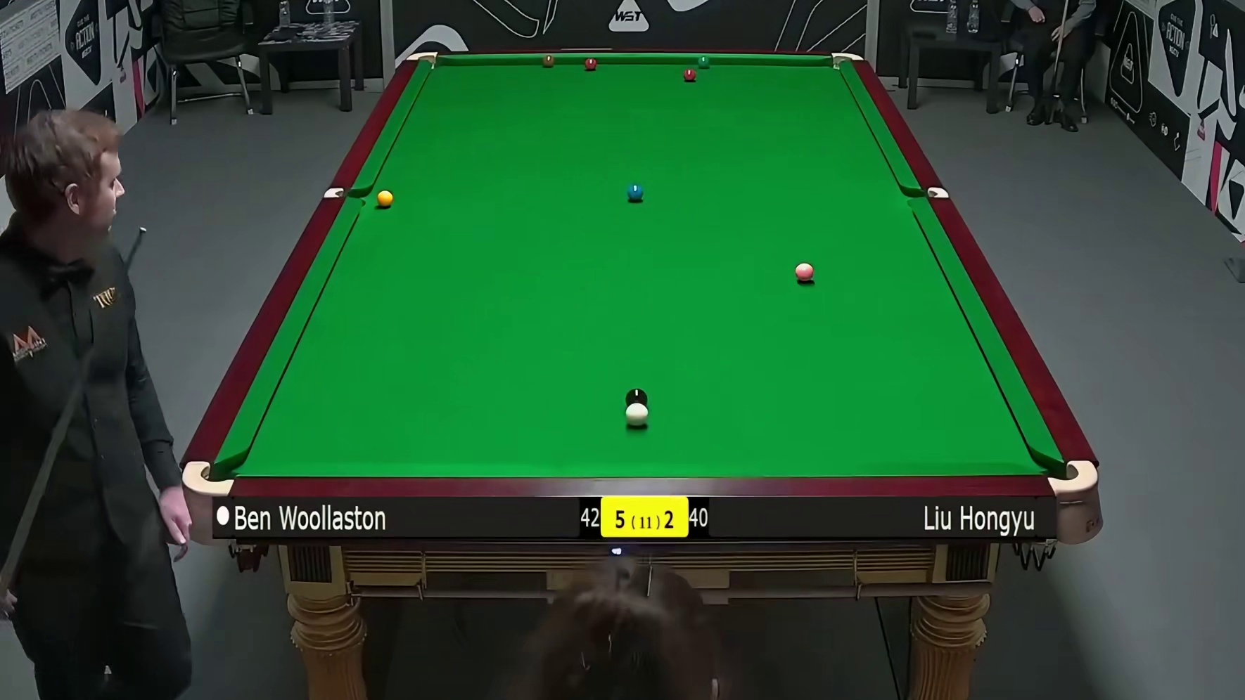 2025斯诺克英国锦标赛：刘宏宇vs沃拉斯顿