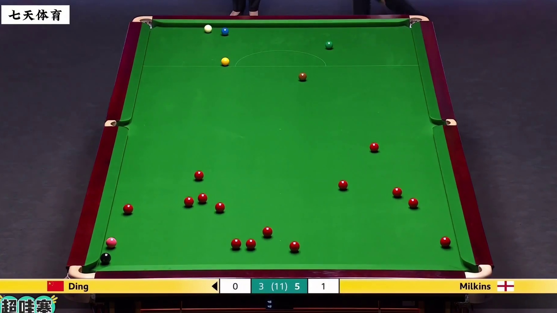 英锦赛：丁俊晖3:5落后即将买机票回家，连续防守续命挽救赛点