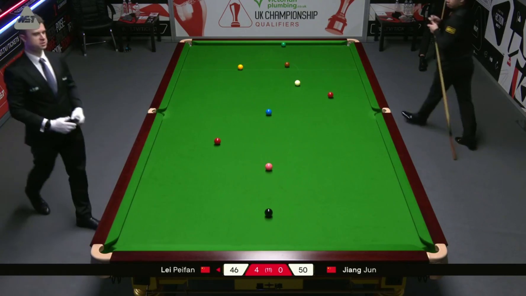 2025斯诺克英国锦标赛；雷佩凡vs江俊