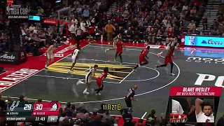 楊瀚森出戰(zhàn)1分鐘！開拓者102-115不敵馬刺，無緣NBA杯淘汰賽