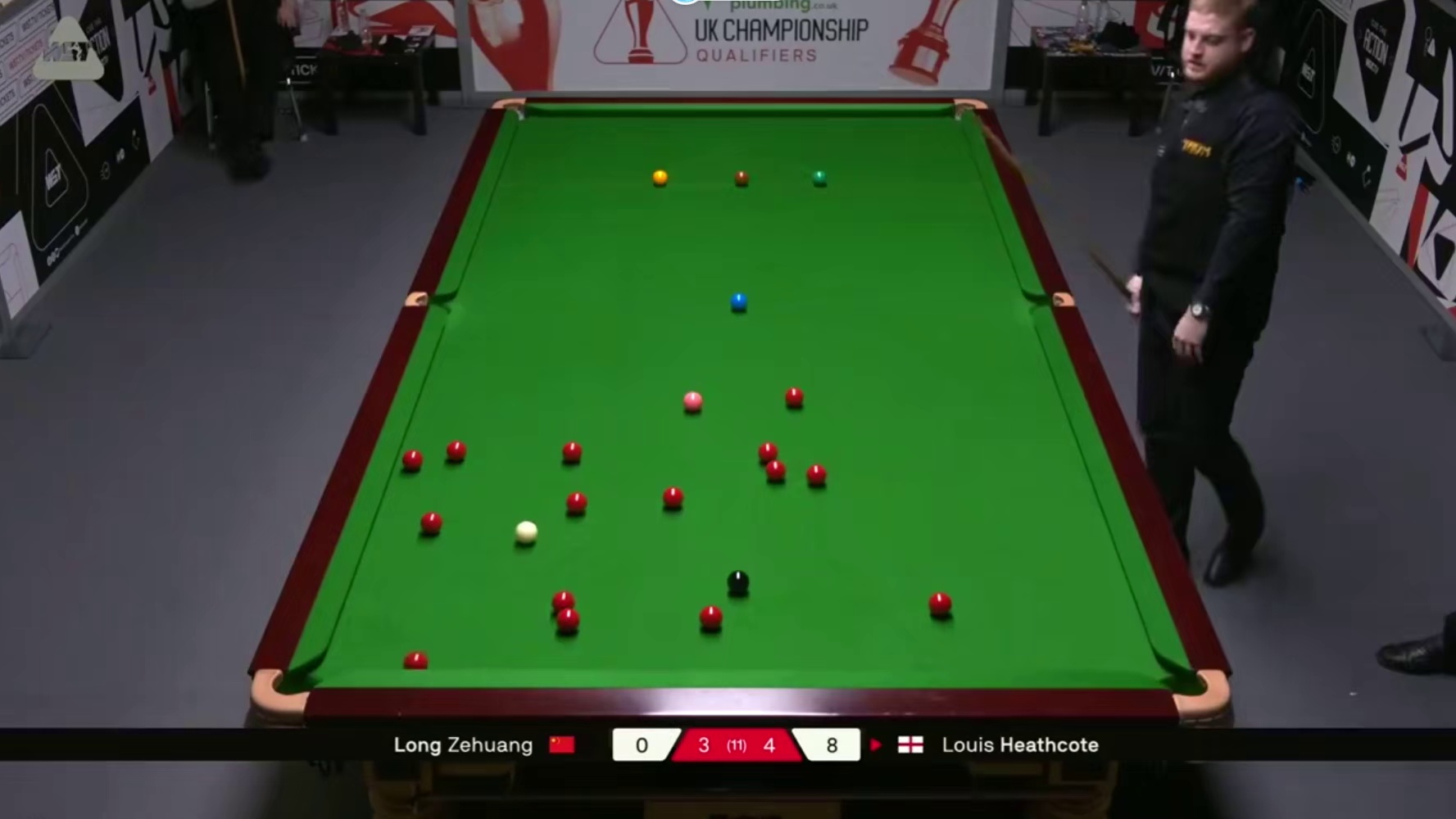 2025斯诺克英国锦标赛；龙泽煌vs希斯科特