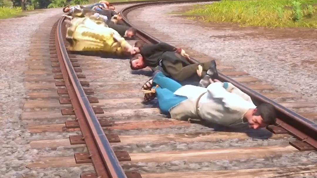 火车直接开过去