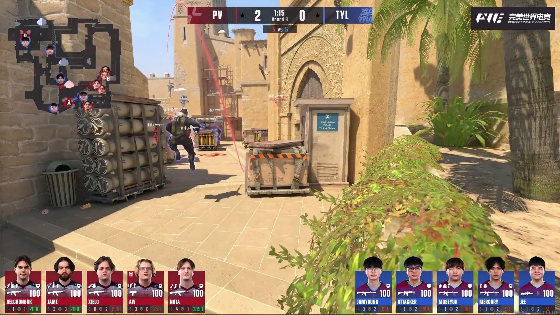 Jee起无甲大狙拿到了关键的三杀