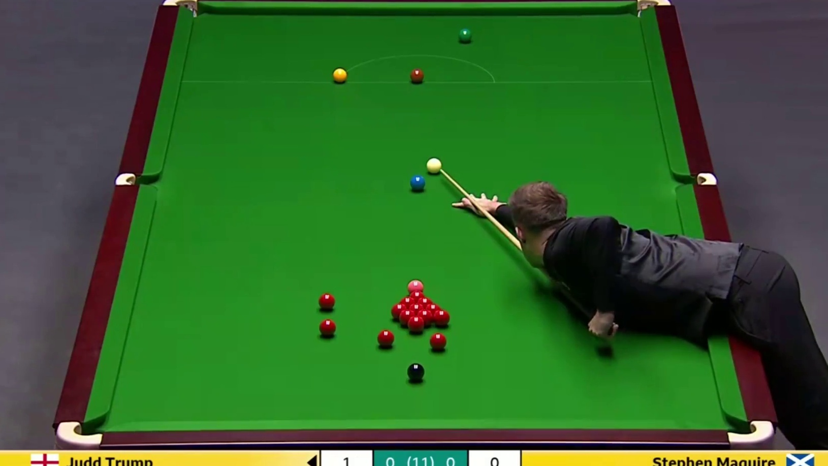 2025斯诺克英国锦标赛：特鲁姆普vs马奎尔